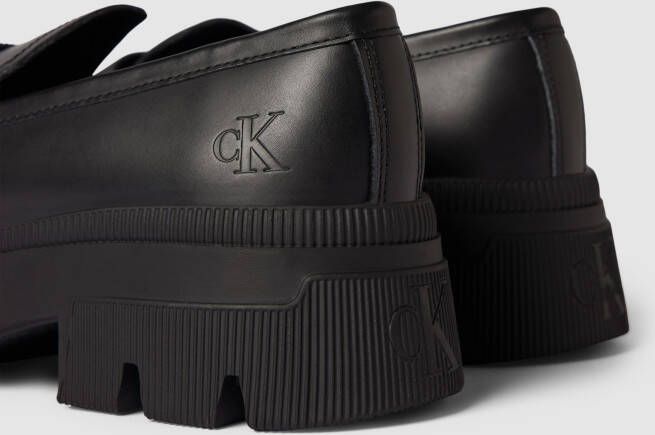 Calvin Klein Jeans Penny loafers met plateauzool model 'CHUNKY COMBAT'