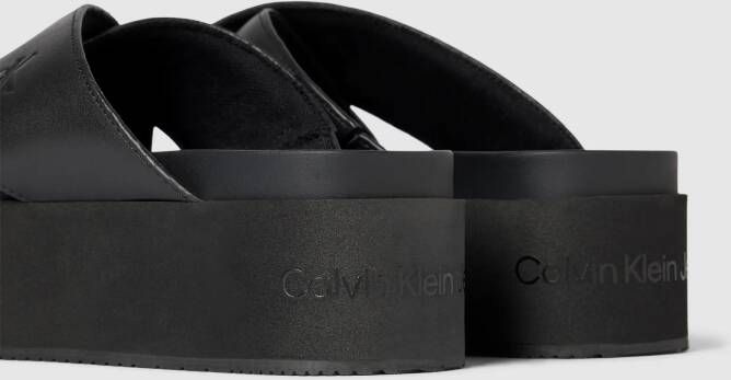 Calvin Klein Jeans Plateauschoenen van echt leer