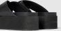 Calvin Klein Jeans Zwarte Cross Flatform Slippers Black Dames - Thumbnail 11