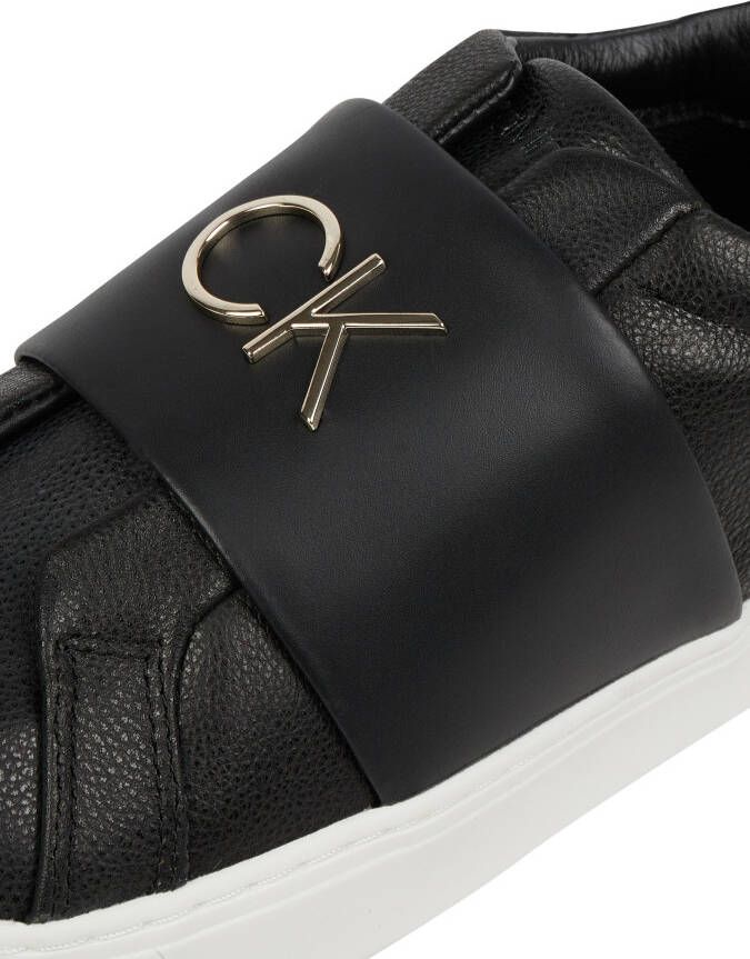 Calvin Klein Jeans Slip-on sneakers van leer