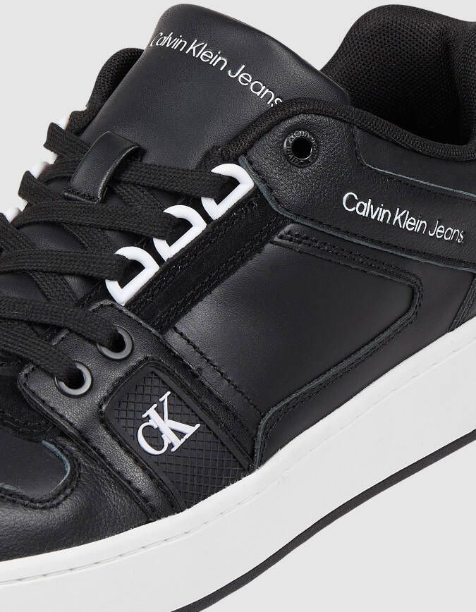 Calvin Klein Jeans Sneakers met labeldetail model 'CUPSOLE LACEUP BASKET LOW'