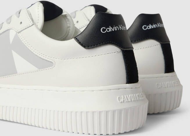 Calvin Klein Jeans Sneakers van leer met labeldetails model 'CLASSIC'