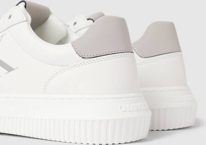 Calvin Klein Jeans Sneakers van leer met labelprint
