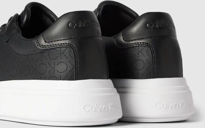 CK Calvin Klein Leren sneaker met logomotief