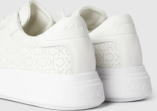 CK Calvin Klein Leren sneaker met logomotief