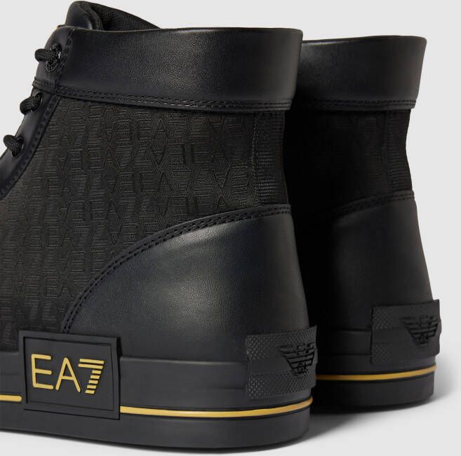 EA7 Emporio Armani Boots met contrastgarnering