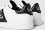 Emporio Armani EA7 Eenoudige en eelzijdige leren sneakers White Heren - Thumbnail 8