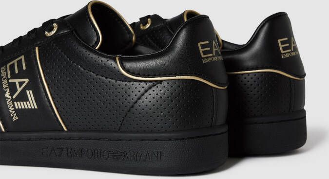 EA7 Emporio Armani Sneakers met labelprint model 'ACTION LEATH'