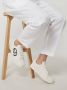 Emporio Armani Crème Leren Sneakers White Heren - Thumbnail 6