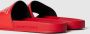 Emporio Armani PVC -muilezels met een groot logo Rood Heren - Thumbnail 6