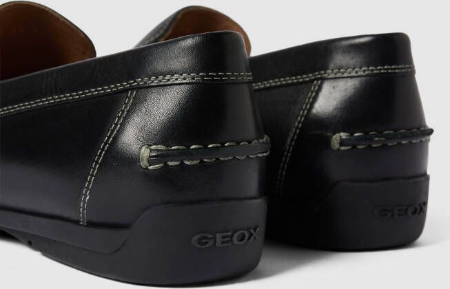 Geox Mocassins met contrastnaden model 'SIRON'