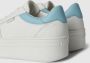 Guess Witte Leren Sneakers met Opgezet Logo White Dames - Thumbnail 7