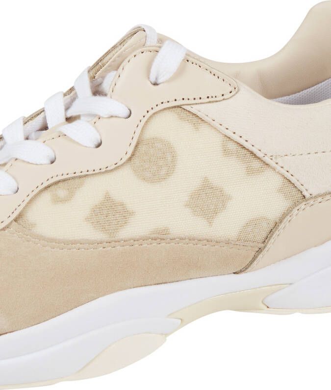 Guess Sneakers van leer en textiel model 'Luckee'