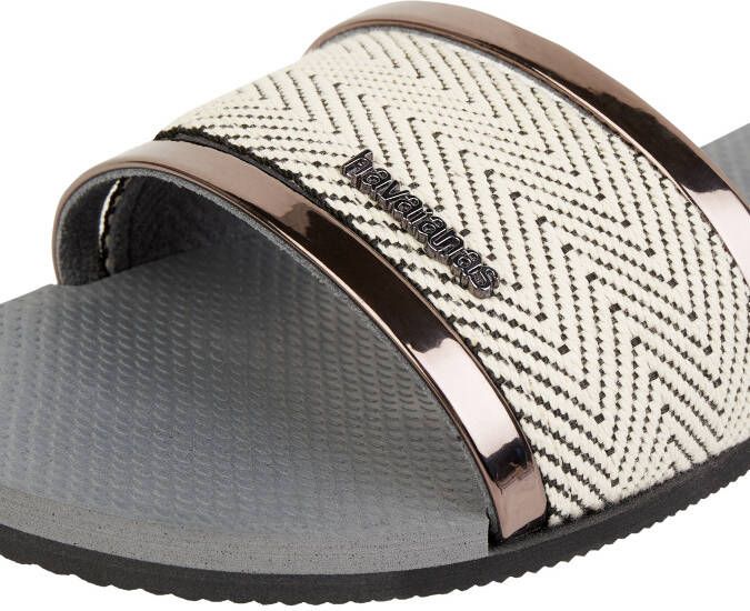 Havaianas Slippers met zigzagmotief