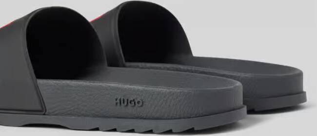 HUGO Slippers met labelprint model 'Match'