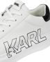 Karl Lagerfeld Sneakers van leer met labelprint - Thumbnail 2