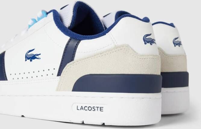 Lacoste Leren sneakers met contrastgarnering model 'T-CLIP'