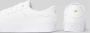 Lacoste Logo Sneakers Mat Leer Zijlabel In reliëf Brede Zool White Dames - Thumbnail 22