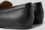 Ralph Lauren Zwarte Leren Platte Schoenen Logo Voorkant Black Dames - Thumbnail 14