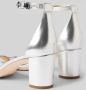 Lauren Ralph Lauren Pumps & high heels Logan Sandals Heel Sandal in zilver - Thumbnail 3