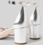 Lauren Ralph Lauren Pumps & high heels Logan Sandals Heel Sandal in zilver - Thumbnail 5