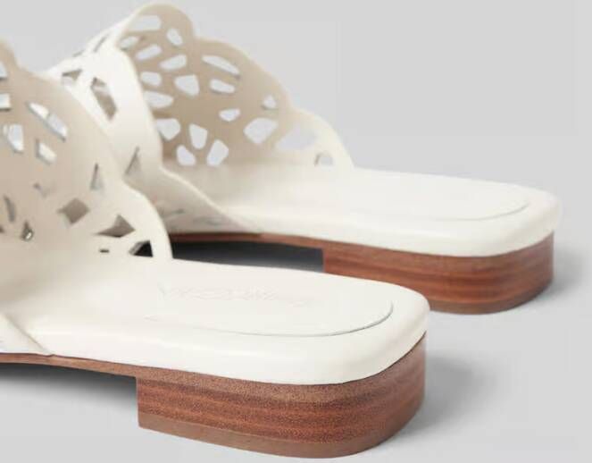 Marc Cain Bags & Shoes Leren sandalen met ajourpatroon