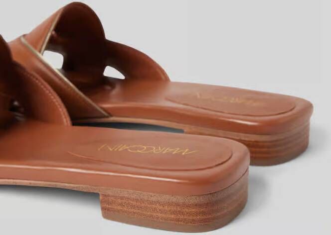 Marc Cain Bags & Shoes Leren sandalen met contraststrepen