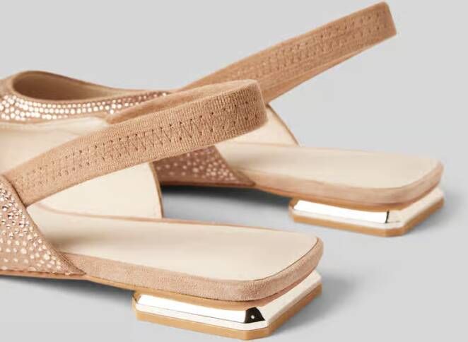Marc Cain Bags & Shoes Leren sandalen met strass-steentjes