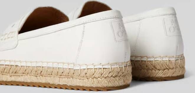 Marc O'Polo Leren espadrilles met schachtbrug model 'Gem'