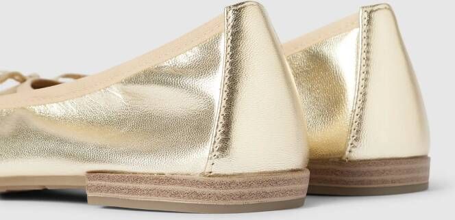 marco tozzi Leren ballerina's in metallic