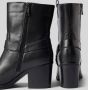 Newd Tamaris Laarsjes van leer in bikerlook - Thumbnail 6