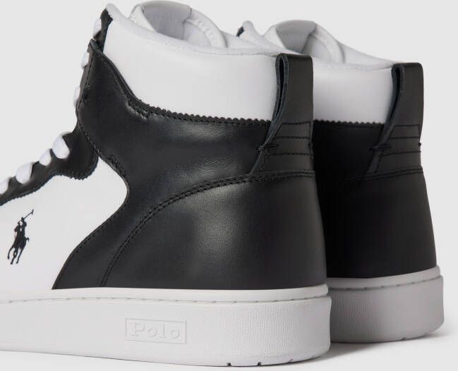 Polo Ralph Lauren High top sneakers van echt leer met labelstitching