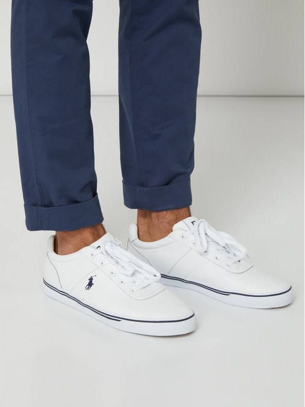 Polo Ralph Lauren Leren sneakers met geborduurd logo