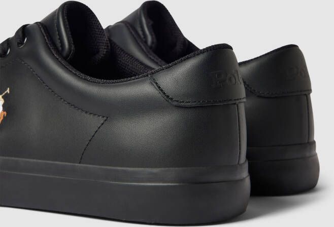 Polo Ralph Lauren Sneakers van leer met labelstitching model 'LONGWOOD'