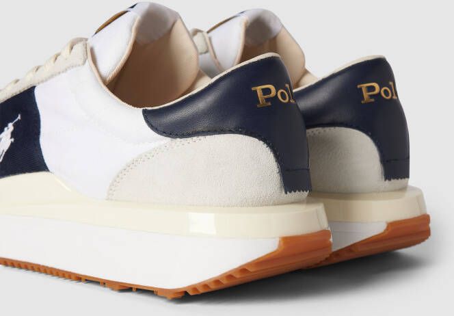 Polo Ralph Lauren Sneakers van leermix met labeldetails