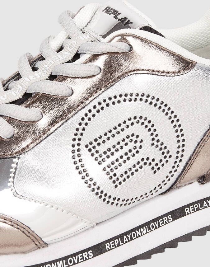 Replay Sneakers met logodetails model 'Penny'