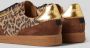 Steve Madden Ethora-L suède sneakers met panterprint beige lila - Thumbnail 17