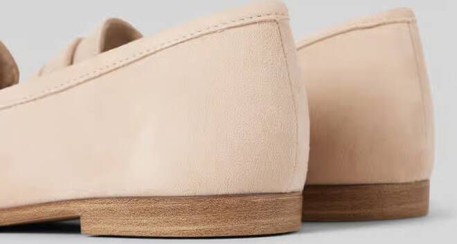 tamaris Loafers van leer in effen design