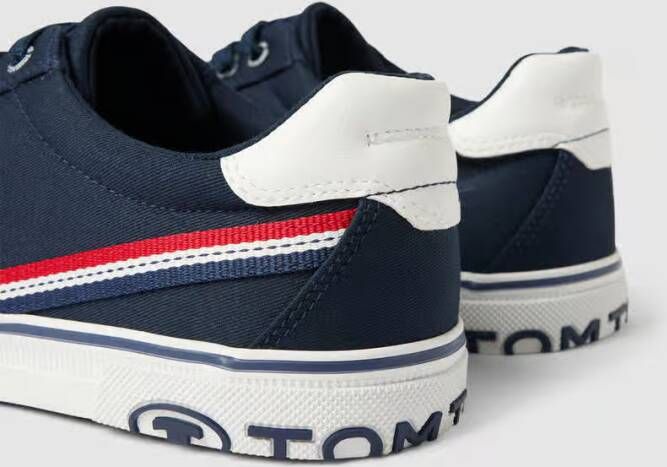 Tom Tailor Sneakers met contraststrepen model 'Basic Canvas Stripe'