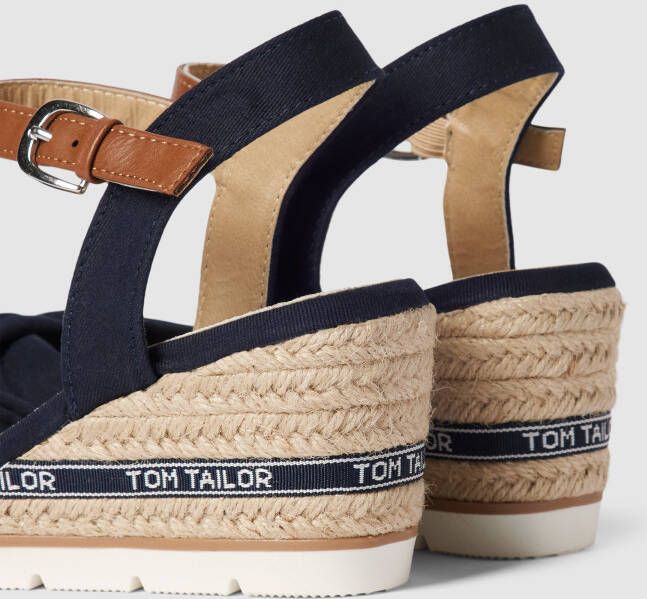 Tom Tailor Wedges met labeldetails