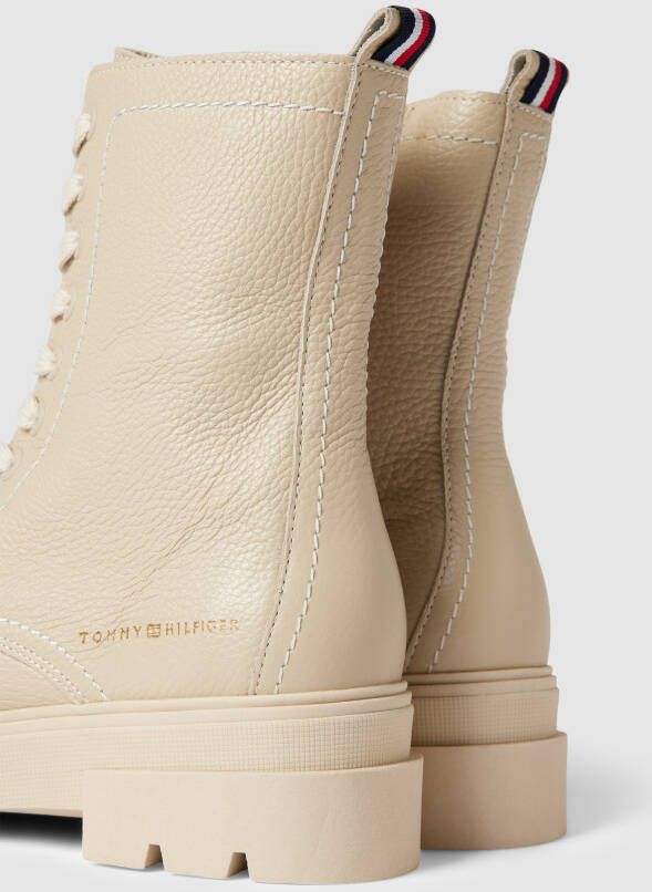 Tommy Jeans Bikerboots met labeldetails model 'MONOCHROMATIC'