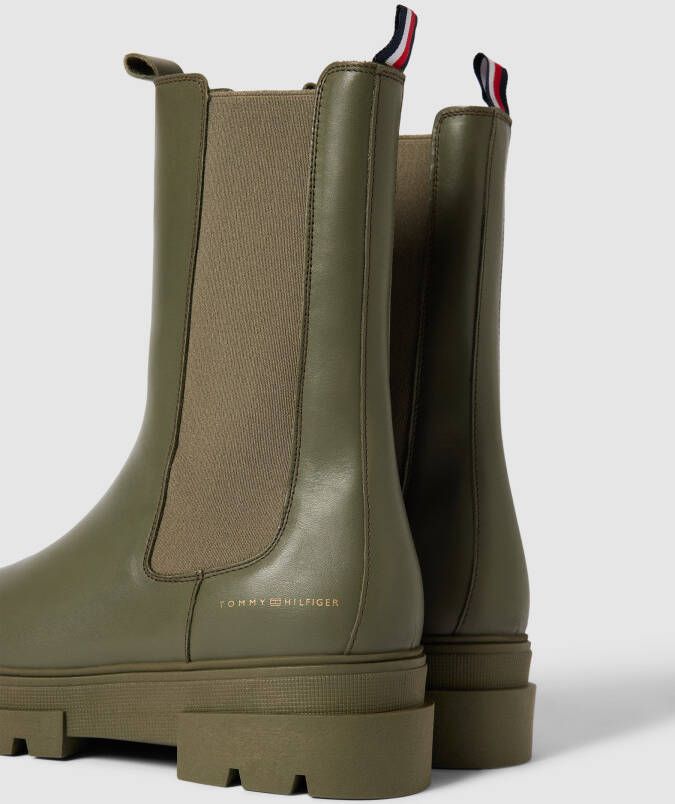 Tommy Hilfiger Chelsea boots van leer model 'MONOCHROMATIC'