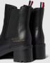 Tommy Hilfiger Chelsea boots van leermix met merkdetail in metallic - Thumbnail 13