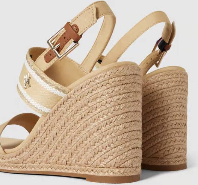 Tommy Hilfiger Sandalen met labelapplicatie en sleehak