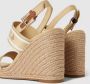 Tommy Hilfiger Sleehaksandaaltjes WEBBING HIGH WEDGE SANDAL zomerschoen sandaal wig hak met zij th-label - Thumbnail 15