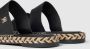 Tommy Hilfiger Zwarte platte sandalen voor vrouwen Black Dames - Thumbnail 5