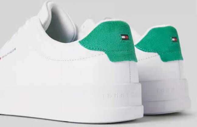 Tommy Hilfiger Sneakers van leer met labeldetail model 'COURT'