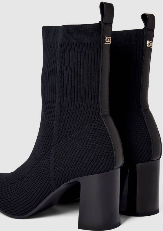 Tommy Hilfiger Sockboots met logodetail model 'FEMININE ESSENTIAL'