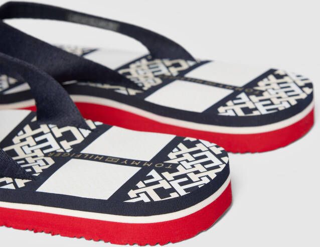 Tommy Hilfiger Teenslippers met labelapplicatie