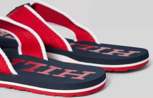 Tommy Hilfiger Teenslippers met labelprint